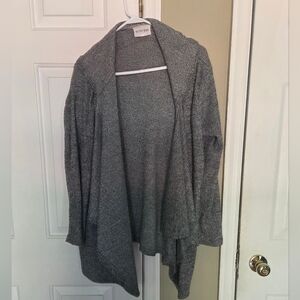 Olive and Oak Gray Cardigan Hooded Sweater